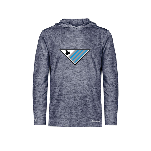 [FOLHCGNV-AS-LOGO2] Decker Men's Charge Hoodie (Adult S, Navy, Logo 2)