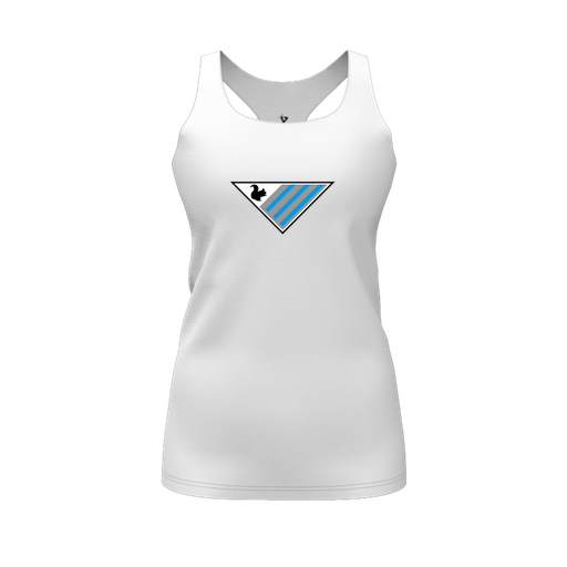 [FT0TRBWH-FYS-LOGO2] Decker Racerback Tank Top (Female Youth S, White, Logo 2)
