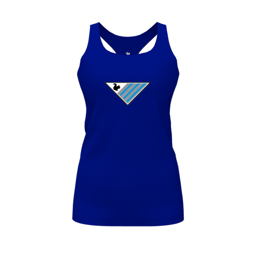 [FT0TRBRY-FYS-LOGO2] Decker Racerback Tank Top (Female Youth S, Royal, Logo 2)