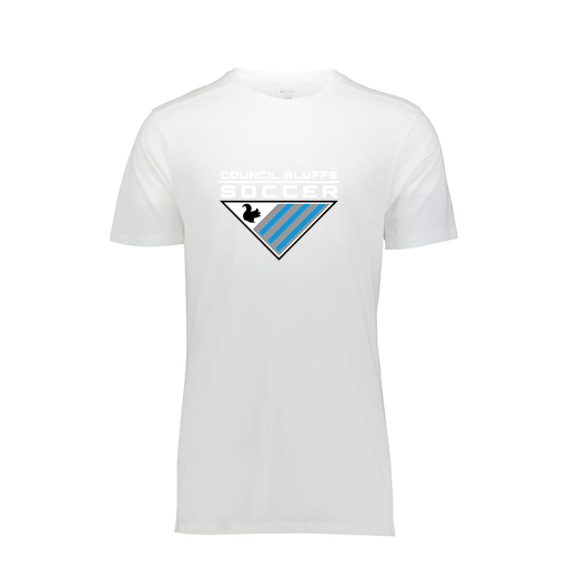 [FTSCUBWH-AS-LOGO1] Decker Men's Tri-Blend T-Shirt - Short Sleeve (Adult S, White, Logo 1)