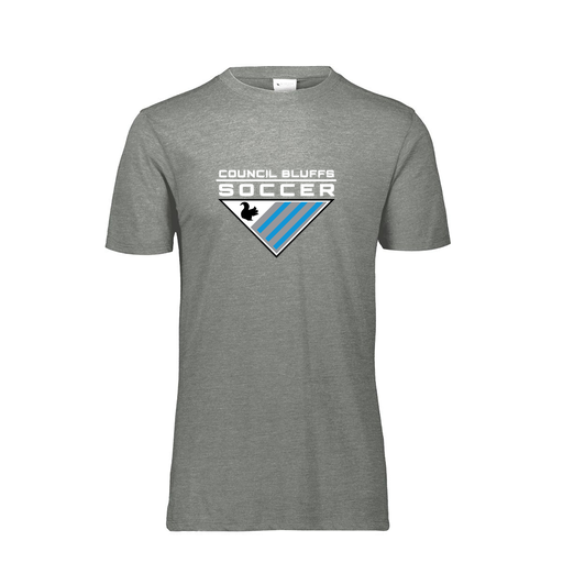 [FTSCUBGY-YS-LOGO1] Decker Youth Tri-Blend T-Shirt - Short Sleeve (Youth S, Gray, Logo 1)