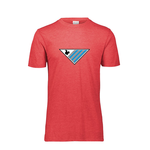 [FTSCUBRD-YS-LOGO2] Decker Youth Tri-Blend T-Shirt - Short Sleeve (Youth S, Red, Logo 2)