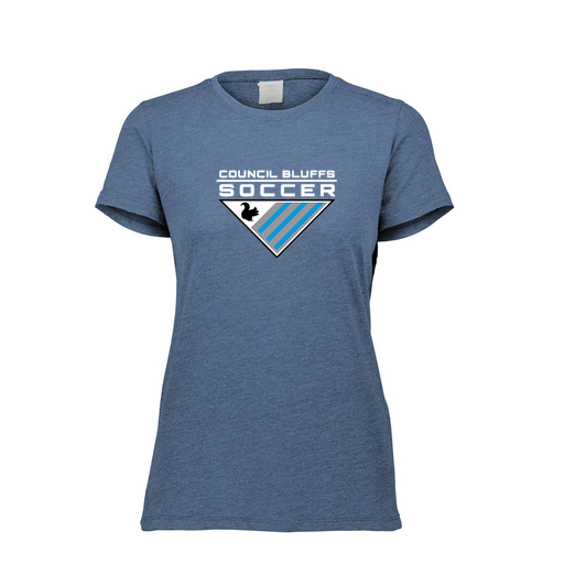 [FTSCUBNV-FAXS-LOGO1] Decker Women's Tri-Blend T-Shirt - Short Sleeve (Female Adult XS, Navy, Logo 1)