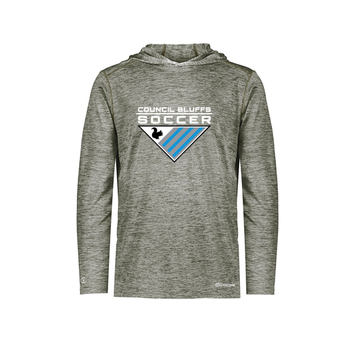 [FOLHCGGY-AS-LOGO1] Decker Men's Charge Hoodie (Adult S, Gray, Logo 1)