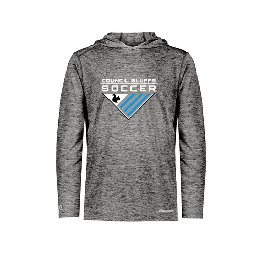 [CUS-DFW-CHGHOOD-PER-LSL-BLK-YS-LOGO1] Youth Charge Hoodie (Youth S, Black, Logo 1)