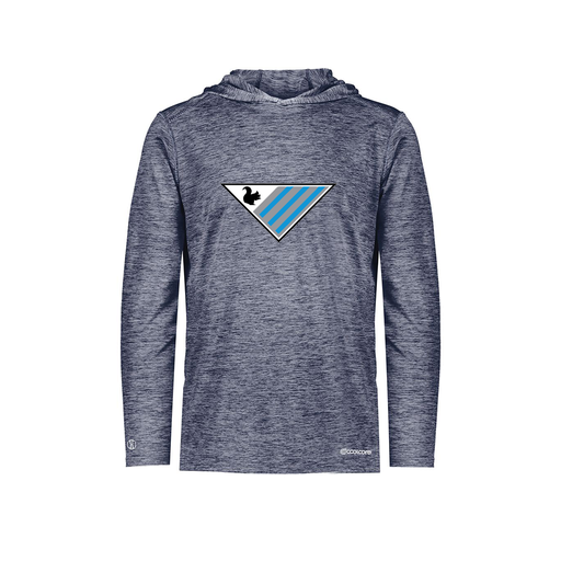 [FOLHCGNV-YS-LOGO2] Decker Youth Charge Hoodie (Youth S, Navy, Logo 2)