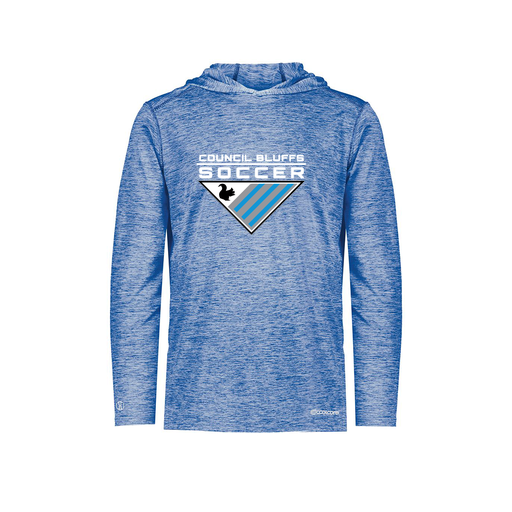 [FOLHCGRY-YS-LOGO1] Decker Youth Charge Hoodie (Youth S, Royal, Logo 1)