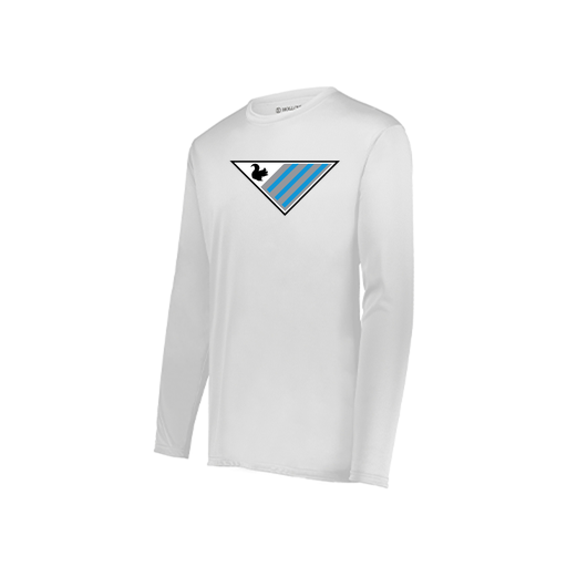 [222823.005.S-LOGO2] Youth LS Smooth Sport Shirt (Youth S, White, Logo 2)