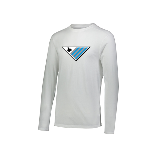 [FTLCUBWH-YS-LOGO2] Decker Youth Tri-Blend T-Shirt - Long Sleeve (Youth S, White, Logo 2)