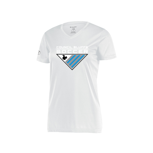 [222820.005.S-LOGO1] Ladies Movement Dri Fit Shirt (Female Adult S, White, Logo 1)